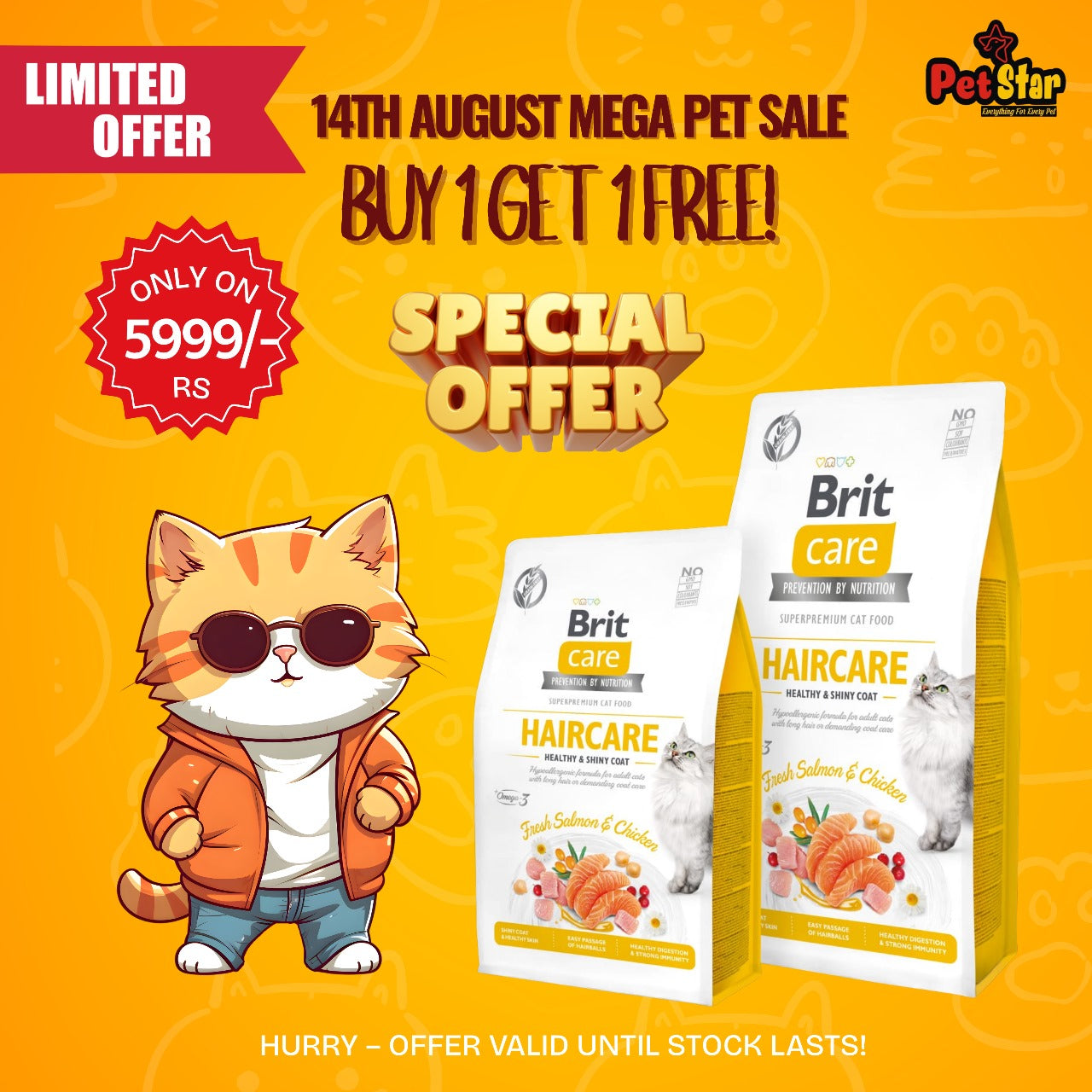 Brit Care Haircare Cat Food – Salmon & Chicken